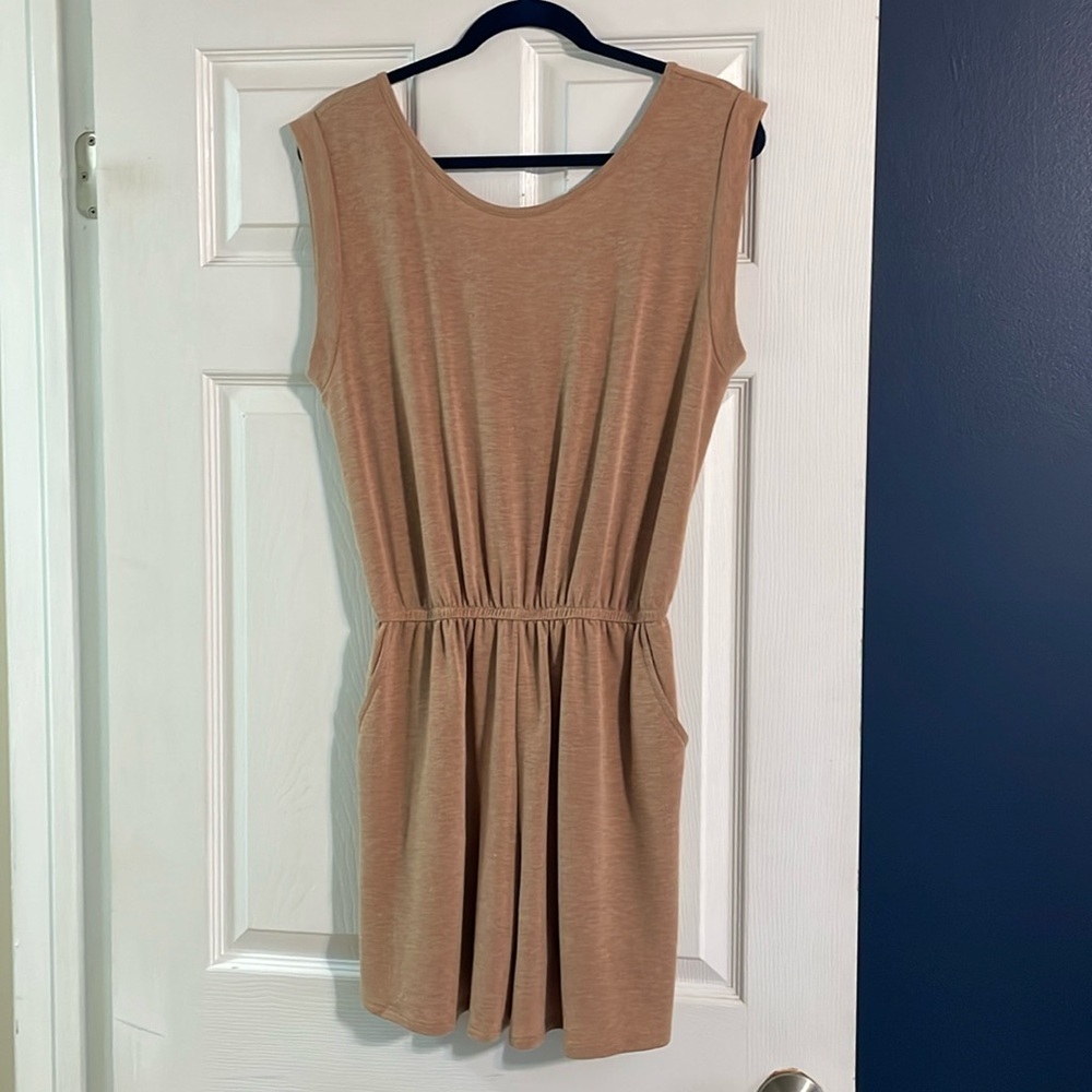 Carole Christian Camel Tan Romper